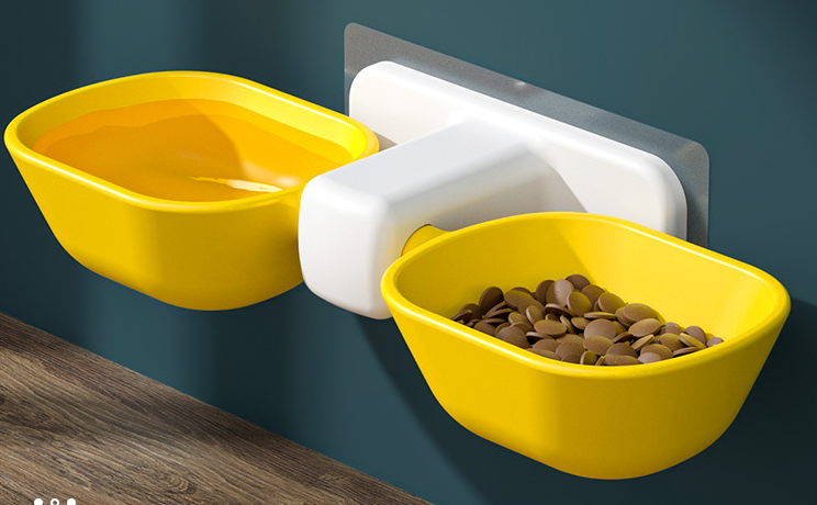 Wall-Mounted Cat Bowls